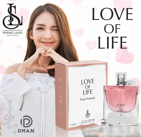 ادکلن زنانه اسپرینگ لیلیز مدل love of life حجم 100 میلی لیتر