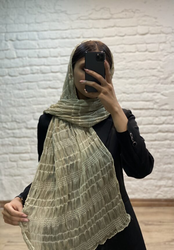 شال حریر پفکی