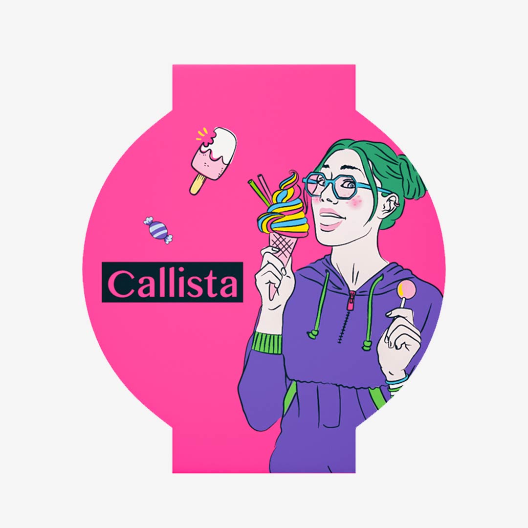 رژگونه کالیستا شماره b03 رنگ گلبهی