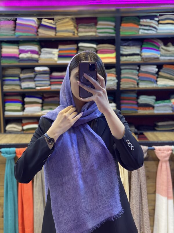 شال نخی لمه دار