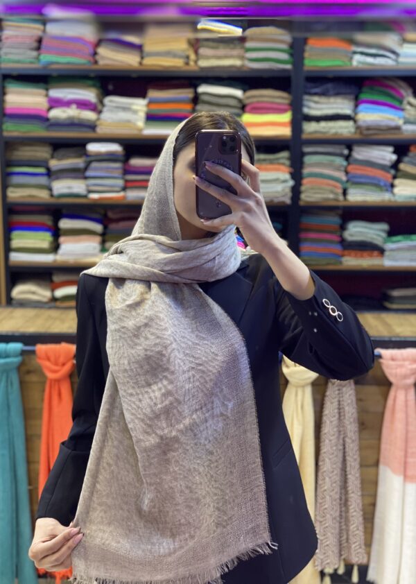 شال نخی لمه دار