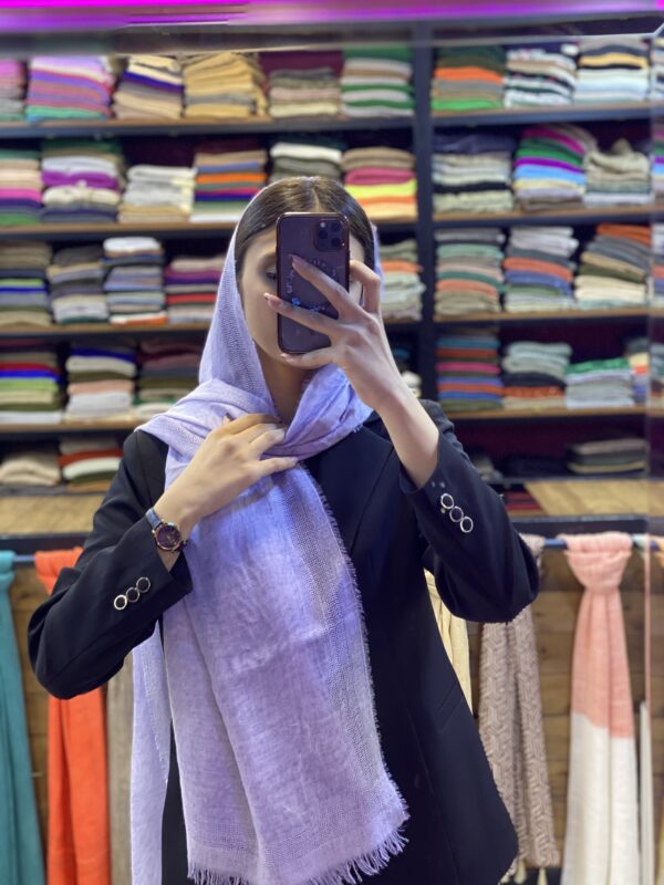 شال نخی لمه دار
